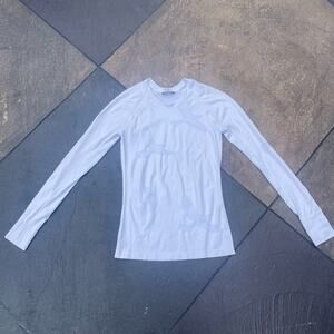 Oiselle White Long Sleeve Tee